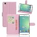 Produktbild Bluboo Maya Hülle, Forhouse [Magnetverschluss][Ultra Slim Fit] Flip Case PU Leder Brieftasche mit Card Slots Ganzkörperschutz [Flip Stand] Cover für Bluboo Maya (Rosa)