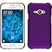 Produktbild PhoneNatic Case für Samsung Galaxy J1 ACE Hülle lila gummiert Hard-case + 2 Schutzfolien