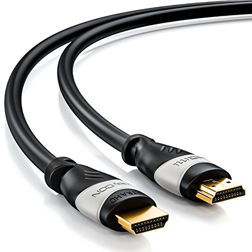 deleyCON 15m HDMI Kabel – kompatibel zu HDMI 2.0a/b/1.4a – UHD / 4K / HDR / 3D / 1080p / 2160p / ARC – High Speed mit Ethernet - 2