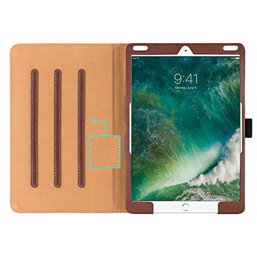 iPad PRO 10.5″ Hülle – JAMMYLIZARD Ledertasche Smart Case mit Standfunktion für iPad PRO 10.5″, BRAUN & HONIG, [MIT STIFT-HALTER] - 6