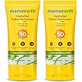 Mamaearth Hydragel Indian All Skin Type Sunscreen Spf 50 & Pa++++, With Aloe Vera & Raspberry, For Sun Protection - 50G Pack Of 2