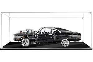ZHLY Vitrine Schaukasten Für Lego Technic Dom's Dodge Charger Display Case Acryl Schaukasten für Lego 42111 (Nicht Enthalten Lego Modell)