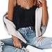 Produktbild Tanktops Damen Dasongff Damen Tank Tops Spitzennähte Trägerlosen BH Weste Leibchen Crop Top Weste Bralette Shirt Bluse Trägertop Cami (M, Schwarz)