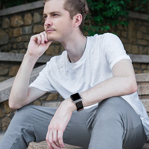 Fullmosa Compatible Correa Apple Watch 38mm 42mm Cuero 15 Colores Correa para Apple Watch iWatch Serie 3 Serie 2 Serie 1 Negro 38mm reviews Fullmosa Compatible Correa Apple Watch 38mm 42mm Cuero 15 Colores Correa para Apple Watch iWatch Serie 3 Serie 2 Serie 1 Negro 38mm