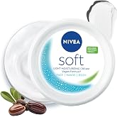 NIVEA Soft Moisturizing Cream, Lightweight Non-Sticky Daily Moisturizer with 72Hr Hydration, Vitamin E & Jojoba Oil | Hydrati