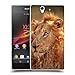 Produktbild Super Galaxy Schutz Hülle TPU Case Schutzhülle Silikon Tasche Dünn Transparent // V00002186 Grünland Lion in // Sony Xperia Z L36H C6603