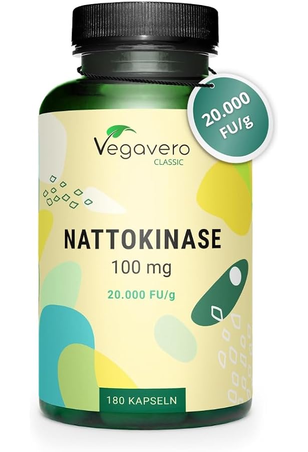 Nattokinase 100 Mg (2.000 FU) & Lumbrokinase 100 Mg (1.000.000 LKU) – Hochaktive Enzym-Kapseln – 240 Stück, Glutenfrei Nattokinase 100 Mg (2.000 FU) & Lumbrokinase 100 Mg (1.000.000 LKU) – Hochaktive Enzym-Kapseln – 240 Stück, Glutenfrei