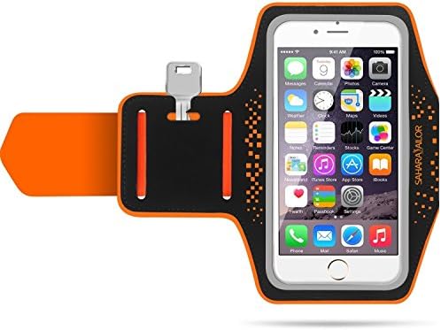 Sport Armband, Sahara Sailor Sweatproof Running Armband with Headphone and Key Slots for iPhone 7 7 Plus iPhone 6 Galaxy S7 S6 Edge, Suitable for Biking / Running / Riding / Jogging / Climbing