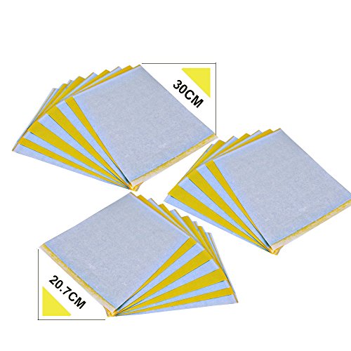 25 Blatt A4 Tattoo Matrizenpapier thermo Tranferpapier set Druckerpapier Hand 4 lagig für Tatto Tätowierung (ohne Transfertinte) - 5