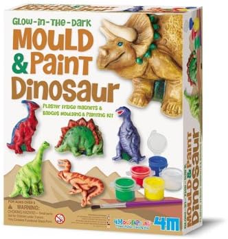 Little Sculptures Mould & Paint - Dinosaur - Boy Boys Child Children Kids - Arts & Crafts Activity Set - Latest Birthday Gift Present Fun Games & Toys Idea Age 5+