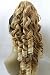 New Long Synthetic Curly Light Mix Blonde Mix Dark Blonde Claw Clip Ponytail Hair Piece Extension 22" (Dark Mix Blonde #27613)