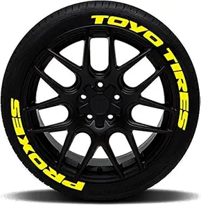 Tyre Tattoo 3D Premium & Unique Rubber Tyre Stickers Kit (4 Tyres)_for Toyo Proxes Tyres