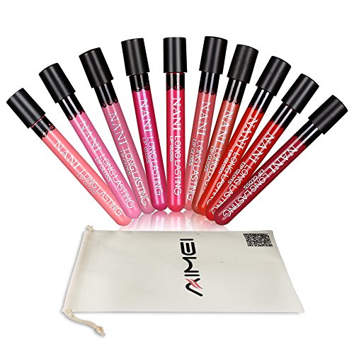 Neverland Beauty 10 Farben wasserdicht langlebig Matte Liquid Lipstick Schönheit Lippe Gloss, Sexy Wasserdichte Long Lasting Moisturizing Lippenstift Lip Gloss/ Fashionable Colors Long Lasting Lipsticks Set - 2