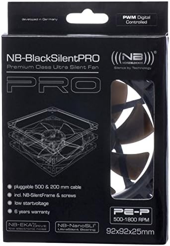 Noiseblocker BlackSilentPro PE-P Case Fan 92 mm
