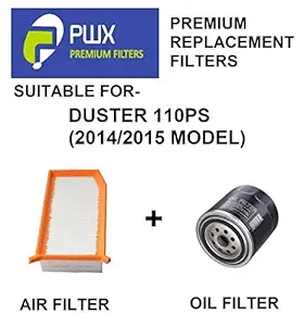 PWX Air Filter + Oil Filter For Duster 110ps (2014/2015 Model)