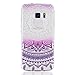 Produktbild KSHOP Taschen Samsung Galaxy S7 Hülle TPU Silikon Case Schutzhülle durchsichtig transparent Ultra dünn kratzfeste Anti-Fingerprint - Indien Deep Purple Mandala
