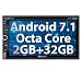 Produktbild Pumpkin Android 7.1 Autoradio 2 Din DVD Player Octa Core mit GPS Navigation 6,95 Zoll Bildschirm Unsterstützt Bluetooth DAB+ WLAN Android Auto USB MicroSD DVD CD AV-Out Universal
