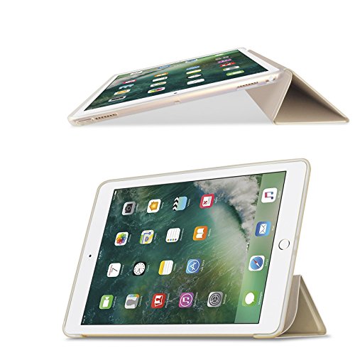 iPad Pro 10,5 Hülle, Infiland Ultra Smart Slim Lightweight TPU Schutzhülle Cover für Apple Neu iPad Pro 10,5″ Display 2017(mit Auto Schlaf / Wach Funktion)(Goldene) - 8