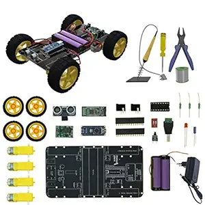 ThinkerPlace STEM Obstacle Avoiding Bluetooth DIY Robotics Kit for kids | Toys for 12+ years, 13+ years, 14+ years, 15+ years | Learn Coding, Robotics and Electronics | STEM learning Toys for boys & girls | Science Kit (without 3D Case & with Tool Kit)