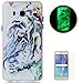 Produktbild CaseHome Samsung Galaxy J5 2016 Version/J510FN Elegant TPU Hülle (Mit Frei Schirm-Schutz) Leuchtend Effekt Grün Fluoreszierend Glühen in der Dunkelheit Ultra Schlank Dünn Transparenter Gummi Weich Stoßfest Rutschfest Mode Schön Stilvoll Geprägt Muster Gedruckt Entwurf Silikongel Fall Abdeckung Haut Schale Für Samsung Galaxy J5 2016 Version/J510FN-Aquarell-Tiger