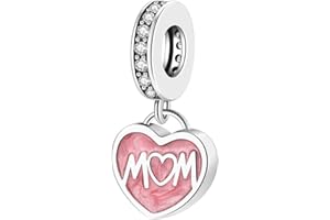 GOUWO Breloques en Argent 925 Pour Bracelets et Colliers Compatibles Avec Les Bracelets Pandora Cadeaux d'anniversaire Halloween Fête Des Mères Saint Valentin Pour Femmes Mère Fille Vous-même