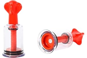 DFSUCCES Cupping Set,Sucker, 2 Pcs Cupping Therapy Set,Vacuum Twist Suction Cupping,Vacuum Cupping Therapy,for Relaxation Pain Relief (Red, S)