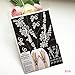 HENNA TATTOO STENCILS s319 Large Sheet Indian Mehndi Stencills - single use - suitable for Henna Tattoo Glitter Tattoo and Airbrush Tattoo