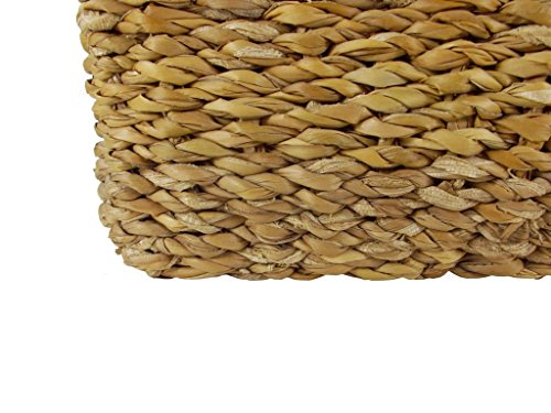 SCHRANKKORB / REGALKORB / FLECHTKORB ECKIG – SEEGRAS NATUR – FAIR TRADE (Mittel) - 4