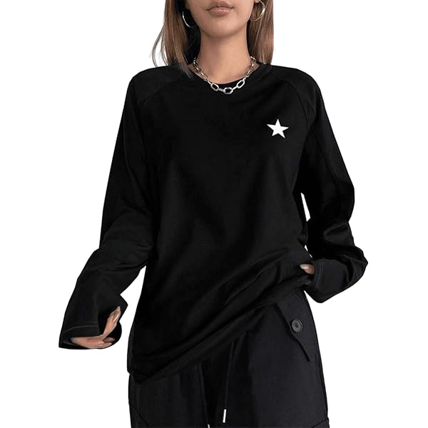 Buy Women Y2k Oversized T Shirts Long Sleeve Harajuku Vinage Loose