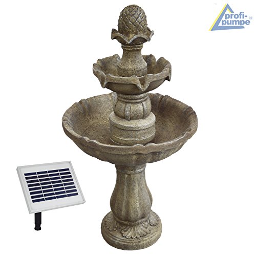 GARTENBRUNNEN BRUNNEN Solar BRUNNEN ZIERBRUNNEN VOGELBAD WASSERFALL GARTENLEUCHTE TEICHPUMPE – SPRINGBRUNNEN WASSERSPIEL für Garten, Gartenteich, Terrasse, Teich, Balkon, sehr DEKORATIV, VERBESSERTES MODELL MIT PUMPEN-INSTANT-START-FUNKTION SOLARTEICHDEKORATION, GARTENDEKO, LED-Solar-Set Wasserbrunnen „ASIA-GARTEN“ mit LED licht GARTENLEUCHTE STEHLAMPE - 3