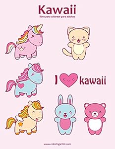 Kawaii libro para colorear para