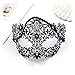 Produktbild SCLMJ Damen-Mode-Halbe Gesichtsmaske Metall Ausgehöhlte Diamant-Maske Für Halloween-Maskerade, Schwarz