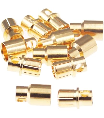 Connecteur 4,0 mm doré pour batterie RC, 20 pièces