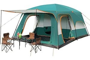 XMZFQ JQDZX Tenda da Campeggio, Tenda a Cupolaper Doppio Strato Impermeabile & Antivento Facile da Montare, per 3 Stagioni, Spiaggia Campeggio Pesca Tenda