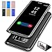 Produktbild Samsung Note9 Displayschutzfolien Perspektive Spiegel PC PU-Leder zurück stehend Ultra Slim Stehen Protective Flip Folio Fall Bildschirm Spiegel-Schutz für Samsung Galaxy Note 9 (schwarz) 1PCS