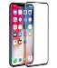 Produktbild iPhone X Panzerglas, POOPHUNS Schutzfolie für iPhone X, HD Ultra Klar, 9H Härte, 3D Touch Kompatibel, Full Coverage Displayschutzfolie für iPhone X(Schwarz)