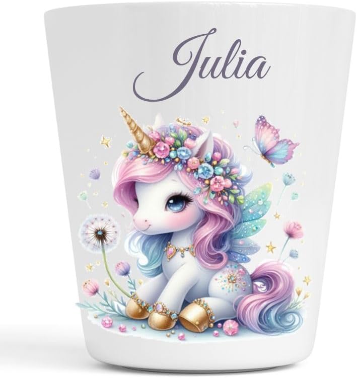 Gobelet Enfant Fille Personnalisé Licorne Rose – Gobelet Incassable 230ml sans BPA – Tasse - Mise en situation et utilisation