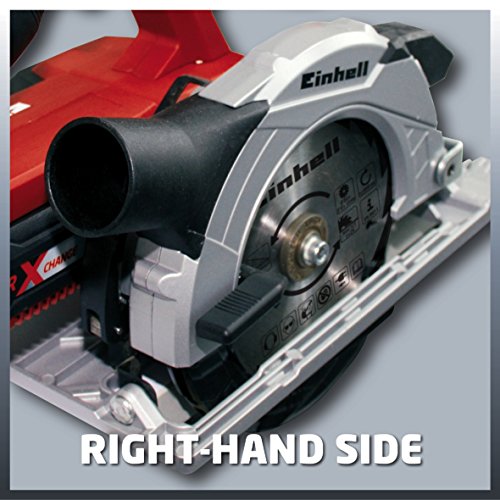 Einhell Akku Handkreissäge TE-CS 18 Li Solo Power X-Change (Lithium Ionen, 18 V, max. 48 mm, Sägeblatt Ø150 x Ø10 mm, 24 Zähne, Staubabsaugadapter, ohne Akku und Ladegerät) - 2