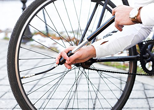 Mini Fahrradpumpe – Hohe Aluminiumlegierung, Innere Drucktechnologie, Ballpumpe, Minipumpe, Reifenpumpe, Pumpe Fahrrad, Luftpumpe Fahrrad, Fahrrad Luftpumpe klein von Opul - 7