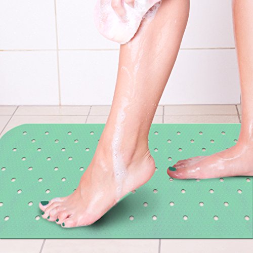 casa pura® Wanneneinlage Relax | mit Massagenoppen | mint | schadstoffgeprüft | als Badewanneneinlage und Duschmatte erhältlich | 3 Größen (75×35 cm) - 6