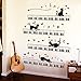 Produktbild S.Twl.E Wand entfernen Klavier Noten Musik Unterricht Musik Musikinstrument Piano Zimmer Kinderzimmer Sticker, Klavier, große Katzen.