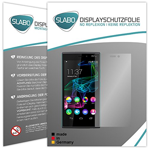 4 x Slabo Displayschutzfolie Wiko Ridge 4G Displayschutz Schutzfolie Folie "No Reflexion|Keine Reflektion" MATT - Entspiegelnd MADE IN GERMANY
