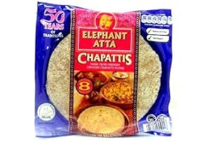 (6 Pack) Elephant Atta Chapati (6 Pack x 8 Chapatis)