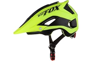 Leoyee Casque de vélo Taille réglable 56-62cm Casque de vélo Hommes Femmes Adultes Casque VTT avec visière Amovible