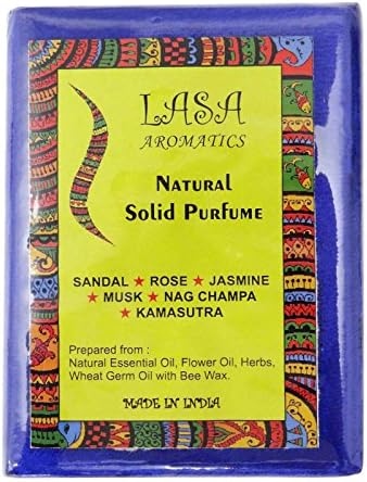 Natural Solid Perfumes 6 Fragrance Wheat Germ Oil With Bee Wax By Lasa Aromatics
