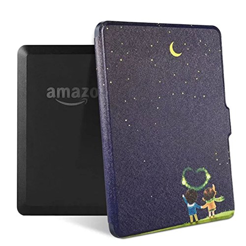 soundmae HZ1 Der neue Kindle eReader 8. Gen (NICHT FIT Kindle Oasis) (6 Zoll) Touchscreen hülle Kunstleder Buch Flip smart schlaf / wach tasche für Amazon Kindle Kein Licht 2016 Version - Lovers