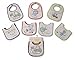 Price comparison product image Baby Boys Girls Assorted pack of 7 bibs (Days of the week) Waterproof Back (Cars Days of Week-BW-104-729)