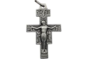 I G J CRUCIFIX OF SAINT DAMIANO (FAITHFUL REPRODUCTION OF THE CRUCIFIX THAT SPOKE TO SAINT FRANCIS OF ASSISI) - 100% MADE IN ITALY