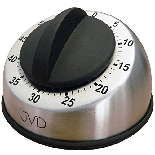 JVD DM83 Kurzzeitmesser Kurzzeitwecker Küchen Timer analog Edelstahl matt