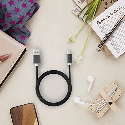 MaxiRel Type C USB Kabel Aluminum Typ C Kabel – Samsung Galaxy S8 Google Nexus 5X Nexus 6P Pixel XL OnePlus 2 3 Lumia 950 950XL Huawei P10 -1M / 3.3ft Nylon Schwarz - 7